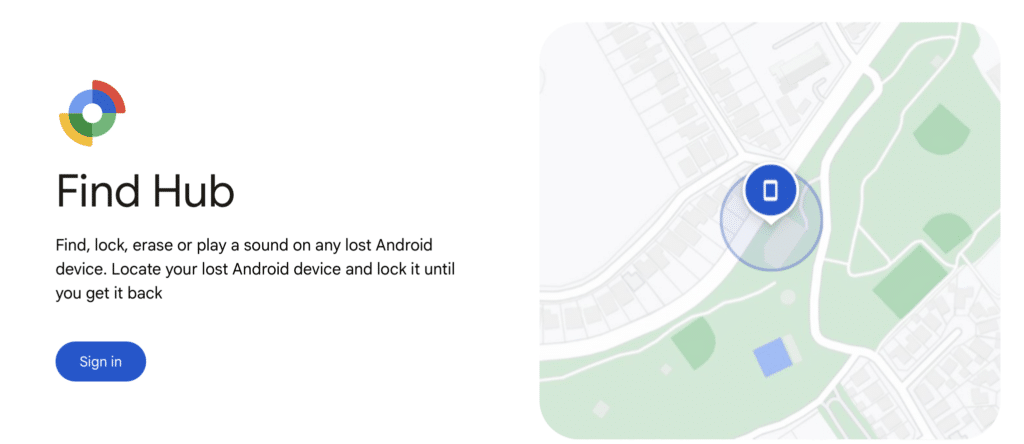 Google Find My Device Network