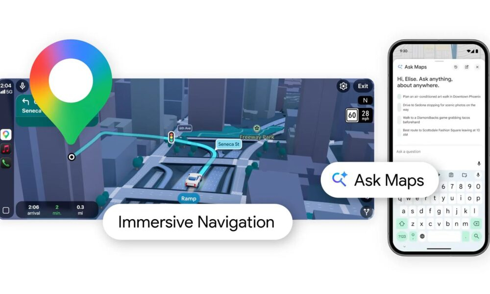 Google Maps с Immersive Navigation и Ask Maps: как AI променя навигацията