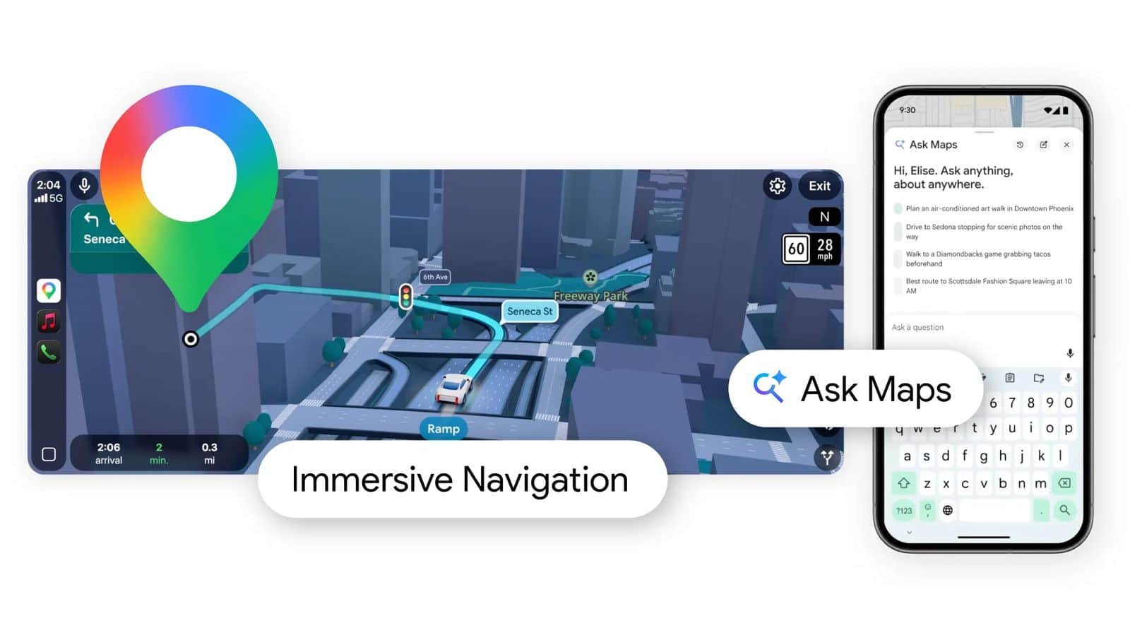 Google Maps с Immersive Navigation и Ask Maps: как AI променя навигацията