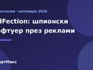 Илюстрация на СмартМакс за AdFection – шпионски софтуер, доставян през онлайн реклами