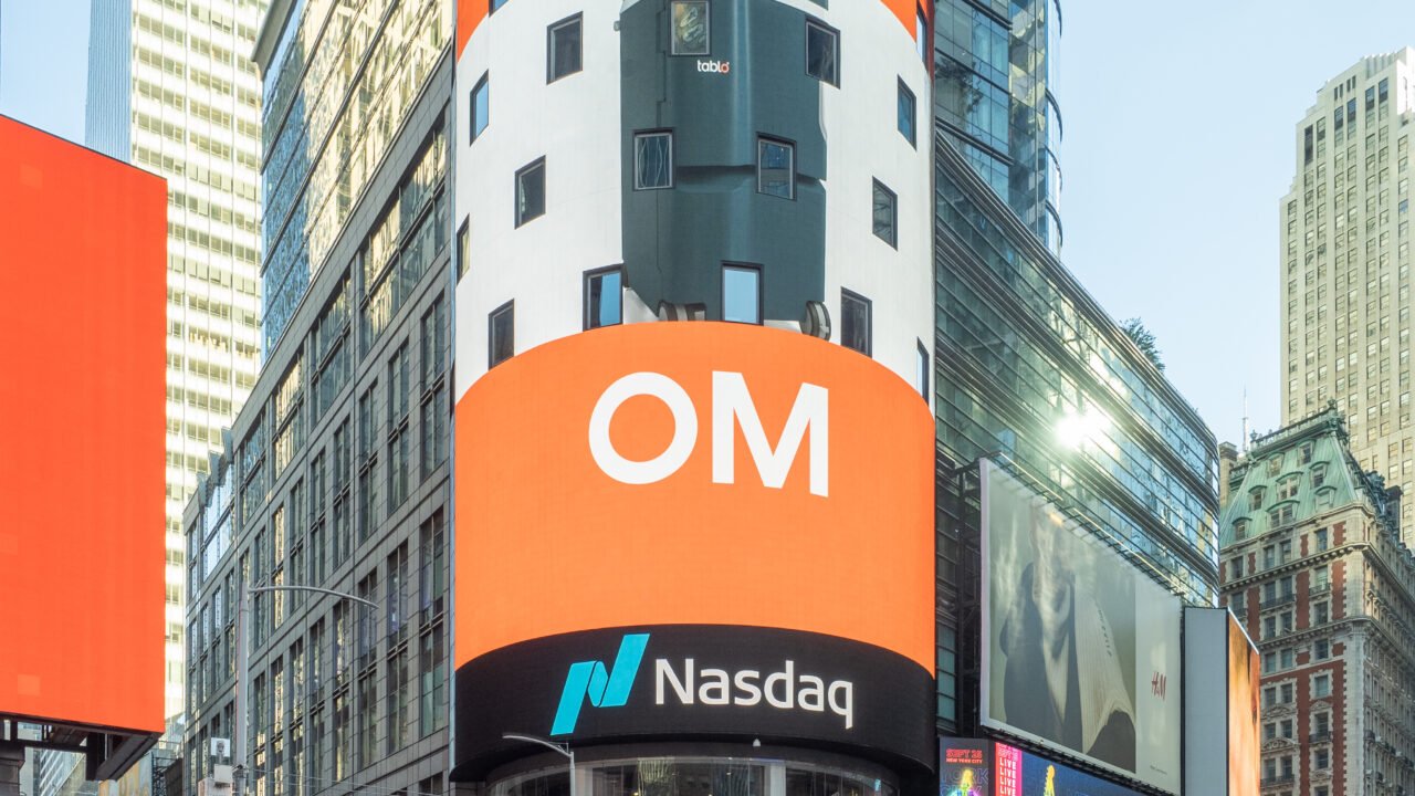 Сградата на Nasdaq MarketSite на Таймс скуеър в Ню Йорк – борсата, на която Anthropic планира да листва акциите си под символа ANT