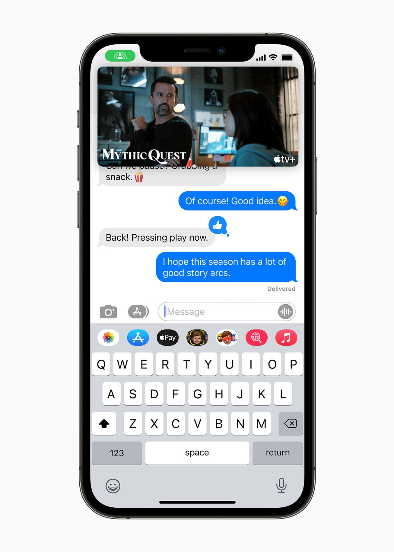 SharePlay във FaceTime на iPhone 12 Pro