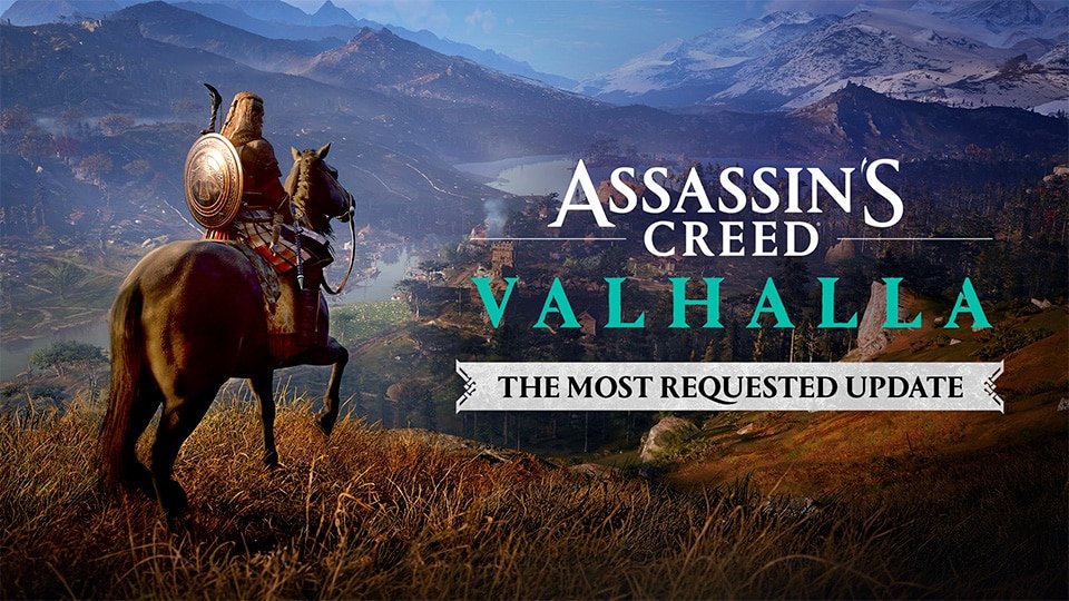 Ейвор на кон над долина – официално изображение за обновлението на Assassin's Creed Valhalla