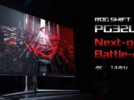 Мониторът Asus ROG Swift PG32UQ отстрани