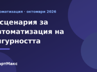 Илюстрация със заглавие за сценарии за автоматизация на сигурността в умния дом