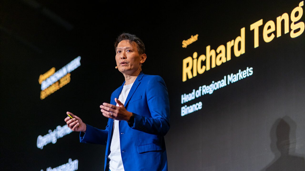 Ричард Тенг, днес съизпълнителен директор на Binance, на Binance Blockchain Week в Истанбул през 2023 г.