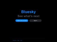 Bluesky на компютърен екран