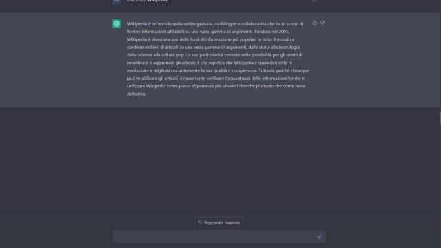 Интерфейсът на ChatGPT на екран
