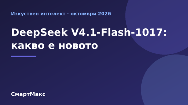 DeepSeek V4.1-Flash-1017: какво е новото – илюстрация на СмартМакс