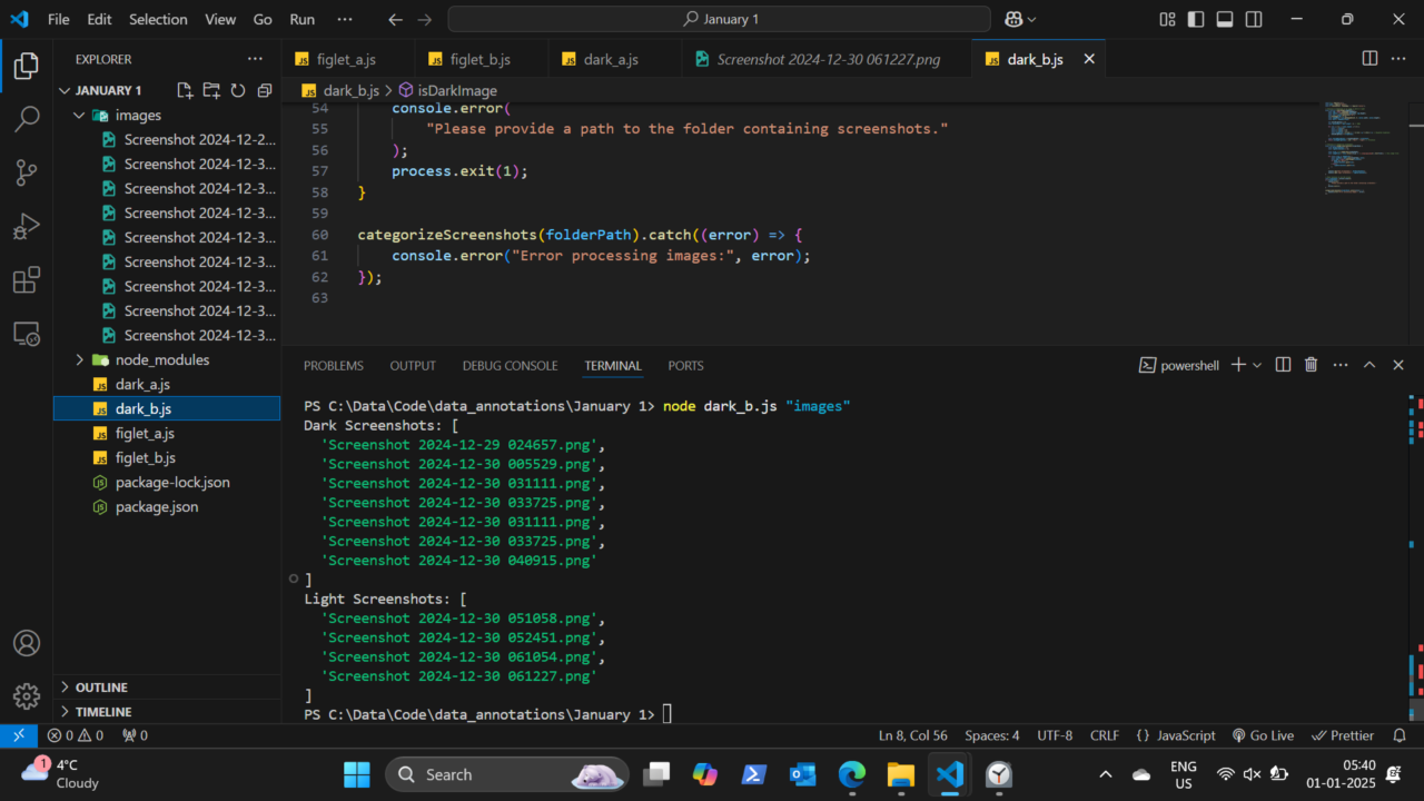 Редакторът Visual Studio Code с отворен проект и терминал – една от средите, в които работи GitHub Copilot Fusion