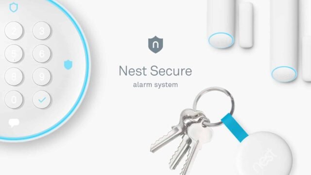 Алармена система Google Nest Secure с клавиатура, датчици и ключодържател