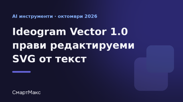 Илюстрация към новина за Ideogram Vector 1.0 и SVG от текст