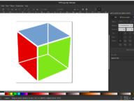 Векторна SVG графика, отворена за редактиране в програмата Inkscape