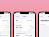 Менюто за части и сервизна история в настройките на iPhone с iOS 15.2