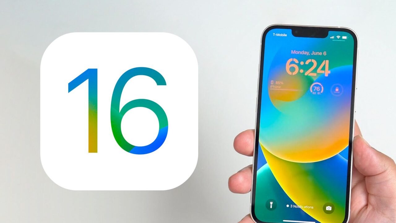 iOS 16 на iPhone – логото и новият заключен екран