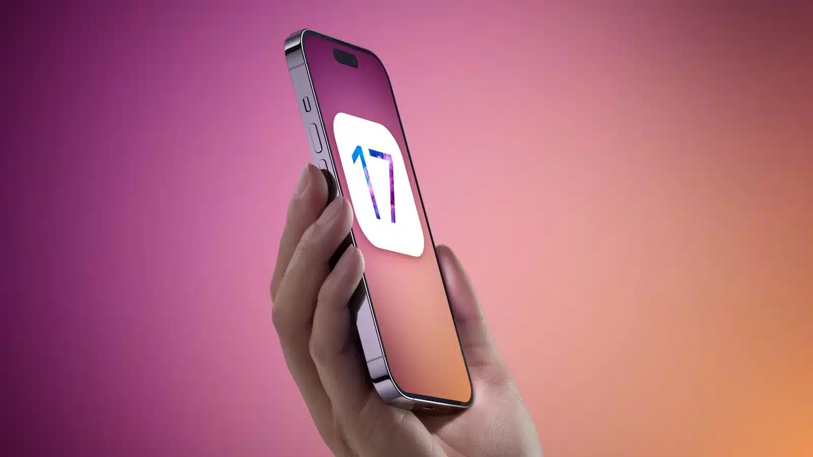 iPhone с емблемата на iOS 17