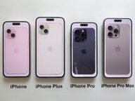 Четири модела iPhone, подредени един до друг – снимка за обновлението iOS 27.2