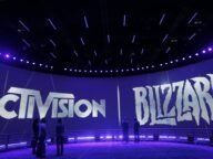 Лога на Microsoft и Activision Blizzard