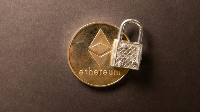 Монета Ethereum с катинар – символ на сигурността на портфейлите