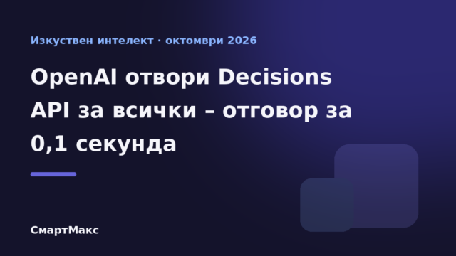Илюстрация към новината за Decisions API на OpenAI
