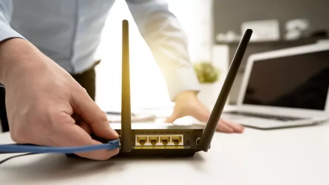 Илюстрация на Wi-Fi рутер и настройки за сигурност