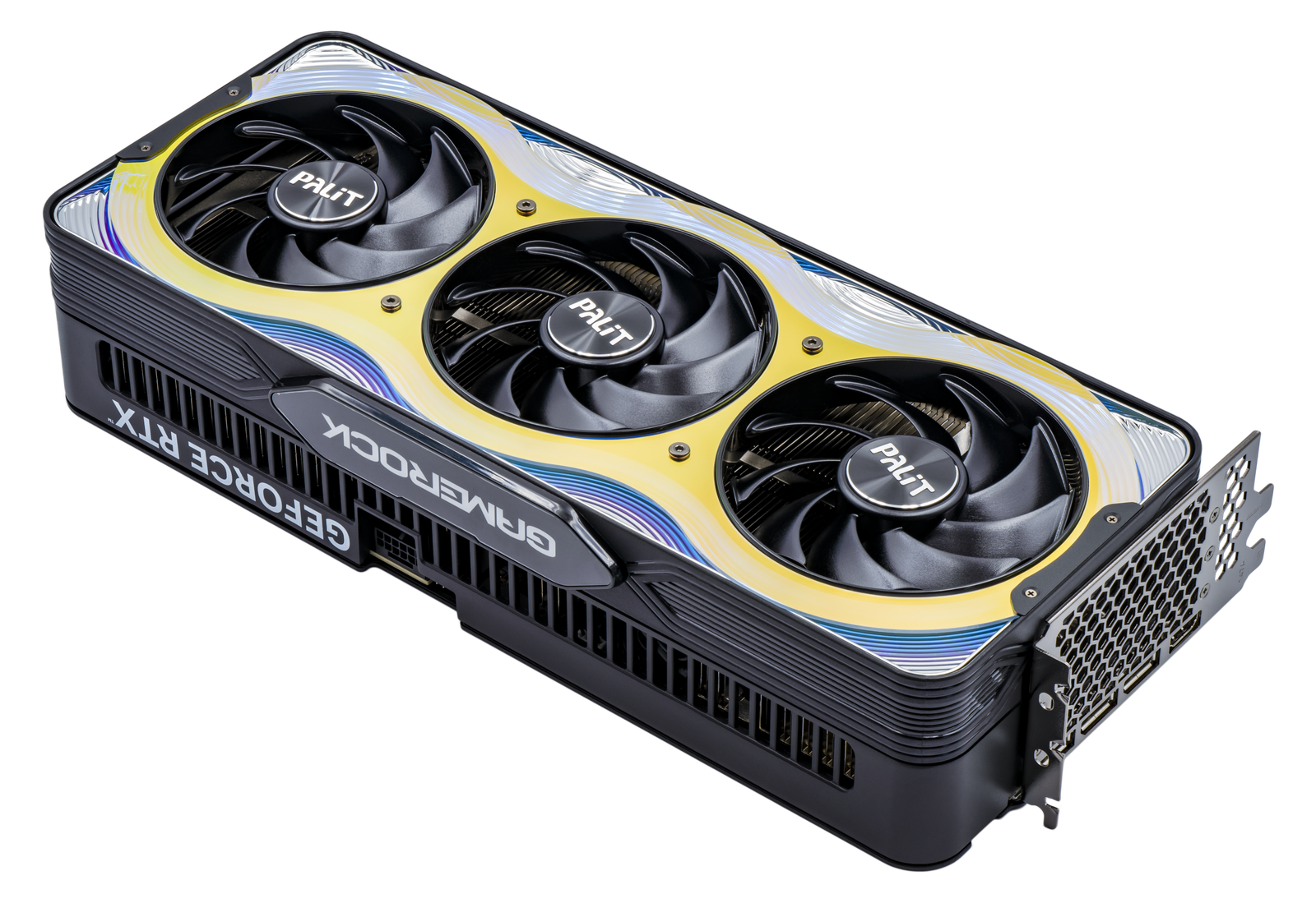 Видеокарта Palit GeForce RTX 5090 GameRock с три вентилатора