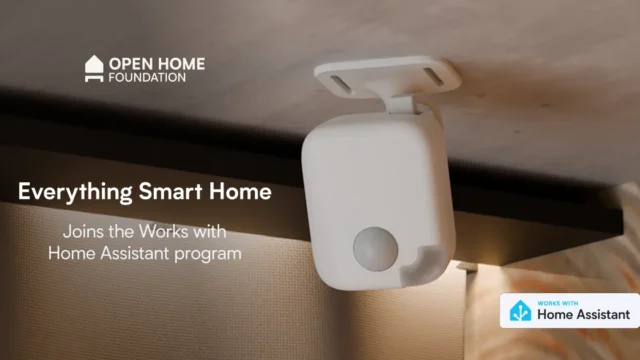 Сензор за присъствие Everything Presence Pro на тавана с отличието Works with Home Assistant