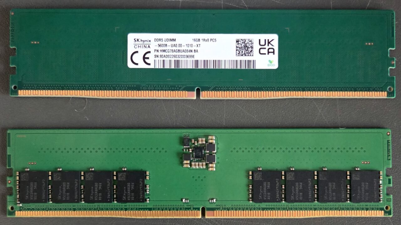 Модул памет SK hynix DDR5-5600 с 16 GB за настолен компютър – дефицитът на памет ще продължи до 2030 г.