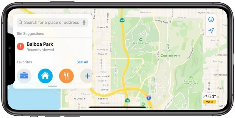 Apple Maps с картата на Крим