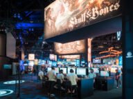 Щандът на Ubisoft на изложението E3 2018 в Лос Анджелис