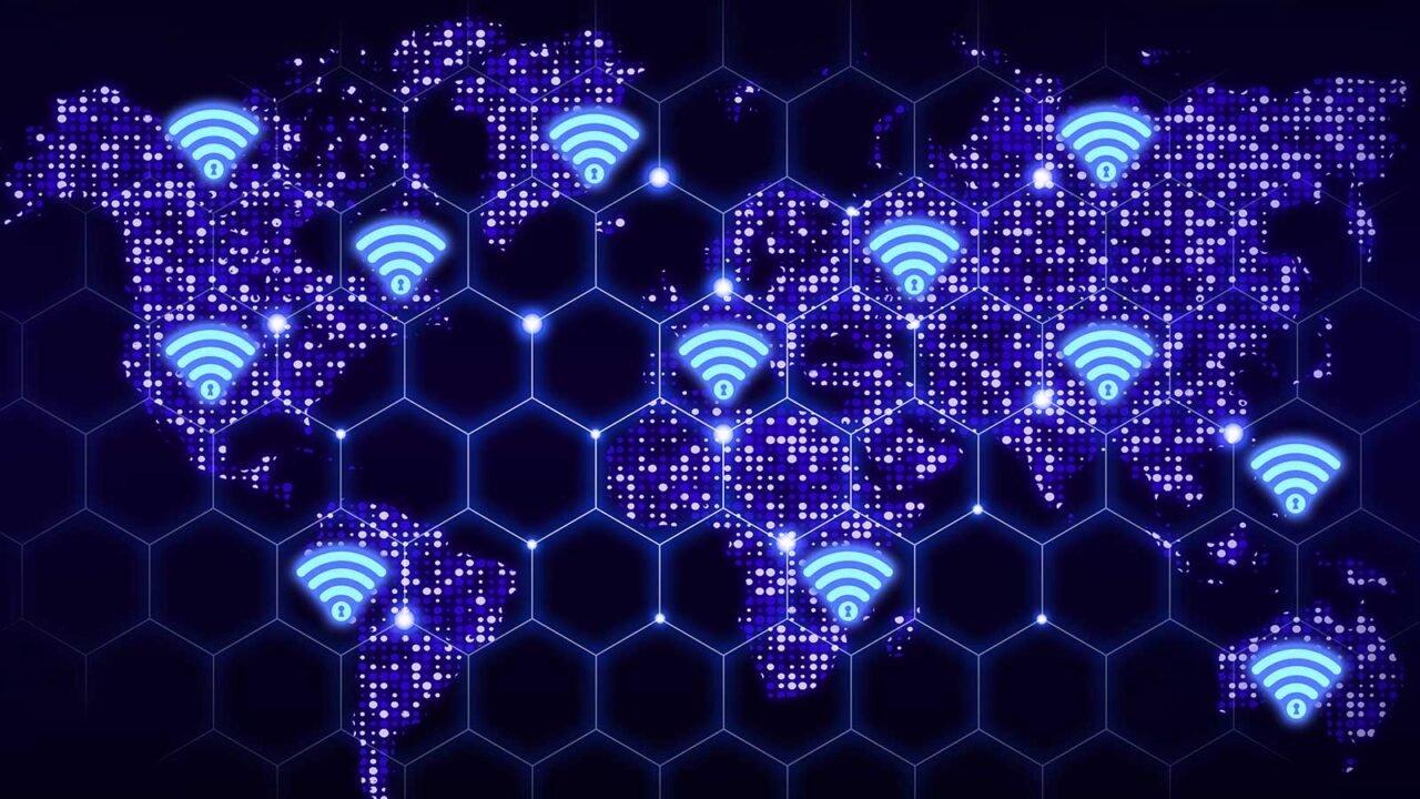 Илюстрация на Wi-Fi мрежа и уязвимости в сигурността