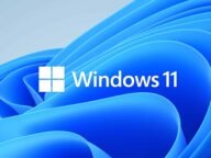 Логото на Windows 11 и екран за настройка с акаунт в Microsoft