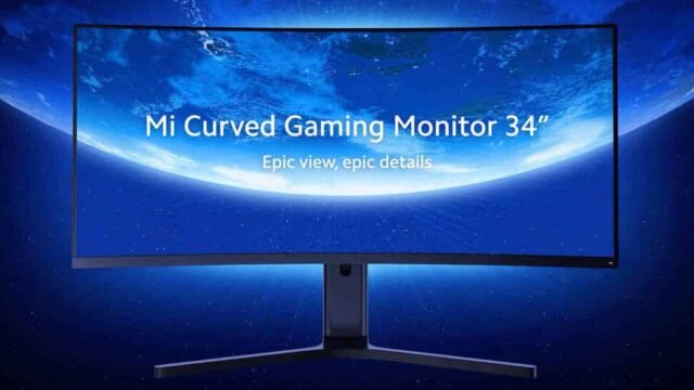 Извитият 34-инчов гейминг монитор Xiaomi Mi Curved Gaming Monitor
