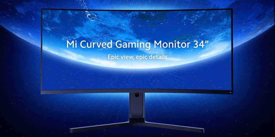 Извитият 34-инчов гейминг монитор Xiaomi Mi Curved Gaming Monitor